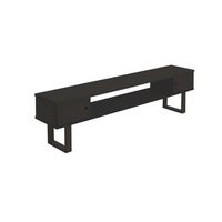 max -mueble tv mesa de television acabado color negro medidas 110 x 40 x 30 cm