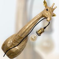 gold giraffe wall pendant light 5222947