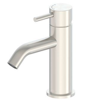 Grifo Para Lavabo 17 Cm Acero Inoxidable 316l Color Inox Satinato Con Mezclador