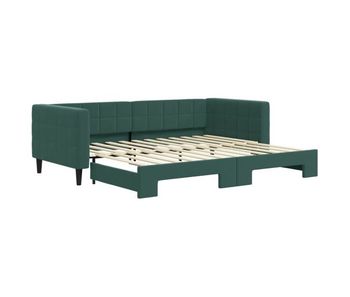 Sofá cama - sofá convertible nido terciopelo verde oscuro 90x200 cm