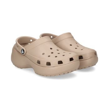 Crocs Zuecos Mujer - Beige Talla 8
