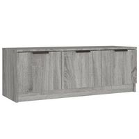 mueble de tv madera contrachapada gris sonoma 102x35x365 cm vidaxl
