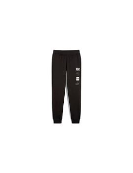 Pantalón Puma Power Graphic Sweatpants Fleece Cl Hombre Negro