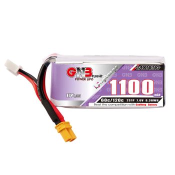Batería LiPo Gaoneng GNB 7,6V 1100mAh 60C 2S con enchufe XT30 / XT60 para Drone RC