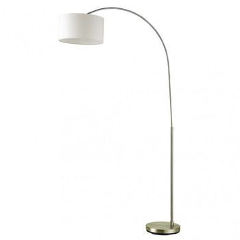 Pie De Salón Polux E27 Cuero Beige