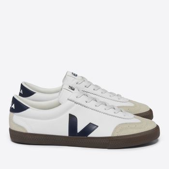 Veja Men's Volley Suede-Trimmed Leather Trainers - UK 7