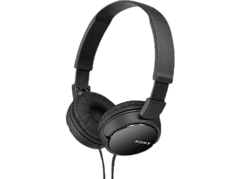 Auriculares - Sony MDR-ZX110, Con cable, 12 Hz- 22kHz, 98 dB, De diadema, Supra-aural, Negro