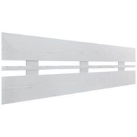 dhome cabecero blanco rustico 140cm horizontal estilo ancho madera reciclada dm herrajes incluidos 140cm horizontal ancho blanco rustico