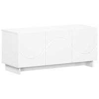 soporte de tv 90 x 345 x 40 cm blanco madera de ingenieria vidaxl