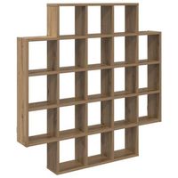 estante de pared 100x13x100 cm madera - marron