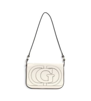 Guess para mujer. HWNG9740190 Bolso de hombro con solapa Ruby blanco roto (OSFA), Casual, Poliuretano