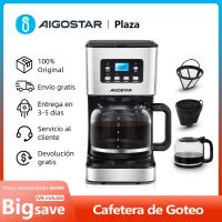cafetera de goteo electrica con filtro reutilizable pantalla lcd programable 24 h auto limpieza capacidad 12 tazas 950w
