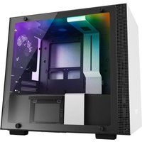 h200i mini-itx mid-tower pc case - white  black white