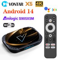 vontar x5 tv box android 14 amlogic s905x5ms905a 4gb 128gb 32gb 64gb 1000m lan wifi6 4k av1 reproductor multimedia tv box set top box