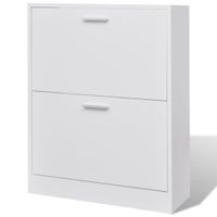 mueble zapaterogabinete para calzado madera blanco 635x24x81cm