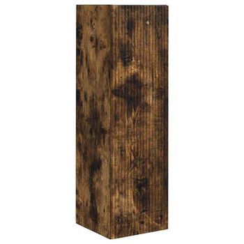 Mueble De Tv | Mueble De Salón | Gabinete De Tv Montado En La Pared Roble Ahumado 30 X 31 X 100 Cm