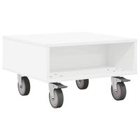 mesa lateral con ruedas 505 x 50 x 30 cm madera de ingenieria vidaxl