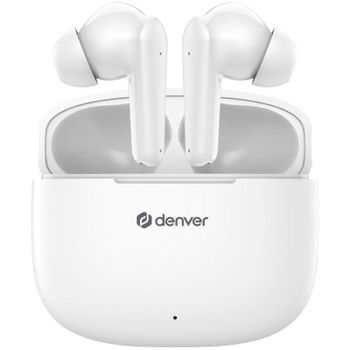 Auriculares Denver TWE-48W inalámbricos True Wireless Bluetooth para llamadas y música blancos