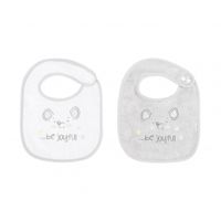set de 2 baberos de rizo joyful mice
