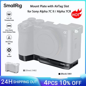 Placa de montaje SmallRig A7C II/A7CR con ranura AirTag para Sony Alpha 7C II / Alpha 7CR con placa de liberación rápida Arca-Swiss-5481