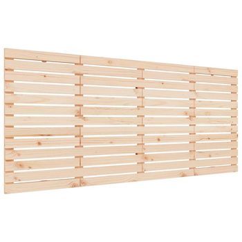 Cabecero De Cama De Pared Madera Maciza De Pino 156x3x91,5 Cm Vidaxl