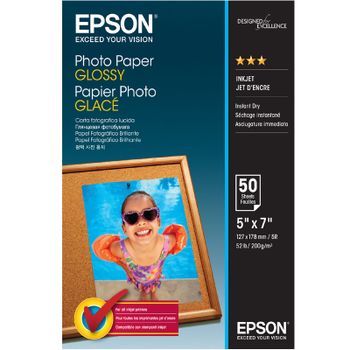 Epson S042545 Glossy Photo Paper 200gsm 13 x 18cm (5 x 7) (50 Sheets)
