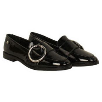 Top3 Deportivas Moda zapato mocasin con hebilla lateral en piel acharolada para mujer