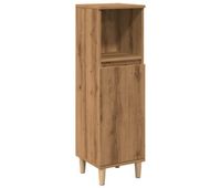 vidaxl armario de bano madera de ingenieria roble artisan 30x30x100 cm