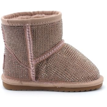 Colors of California Botines Stivaletto Pelo Strass Pink HC.YK055-F19 para niño