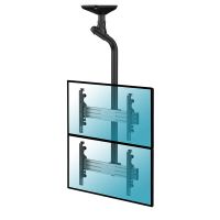 kimex soporte de techo para 2 pantallas 43-55 altura 175cm vesa 600x400 max 50kg