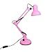 bel air home - lampara de escritorio led articulada flexo antigona  diseno vintage retro  altura ajustable 34-67 cm  metal resistente  ideal para oficina y hogar rosa mate