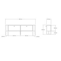 mueble tv ahu nogal