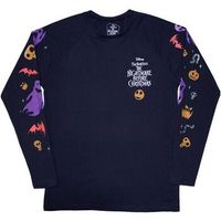 nightmare before christmas camiseta manga larga ro12394 para mujer