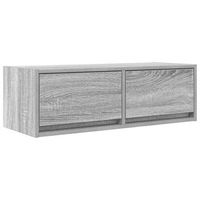 mueble de tv madera de ingenieria gris sonoma 80x31x255 cm vidaxl