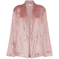 deha chaquetas viscose velvet blazer para mujer