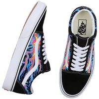 vans zapatillas baskets electric flame old skool daim para hombre