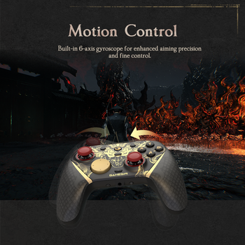 GameSir G7 Pro 8K Edición Nioh 3, Controlador de Juegos Inalámbrico para Switch con Estación de Carga, Joystick TMR Gen-2, Efecto Hall, Giroscopio