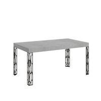 mesa extensible 80x160244 cm ghibli cemento estructura antracita