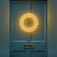 galaxy warm white led wreath 40cm