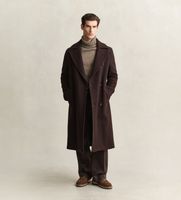 gant para hombre 7006678 abrigo uniform belted marron l lana clasico