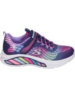 zapatillas con luces para nina skechers ninos s-lights cosmic glow 303722l-nvmt multicolor 35