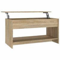 mesa de centro madera contrachapada roble sonoma 102x50x525 cm