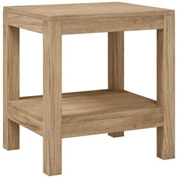 Mesa Auxiliar De Baño Madera Maciza De Teca 45x35x45 Cm Vidaxl
