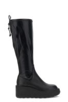 botas de cuna elasticas efecto piel con charm black 41