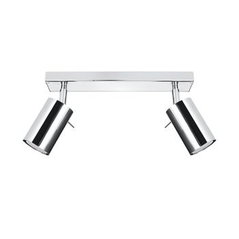 Lámpara de techo cromo acero alt. 16 cm