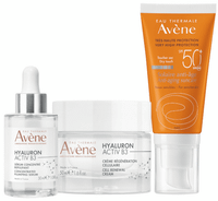 avene hyaluron activ b3 serum 30 ml  crema 50 ml  solar spf50 50 ml