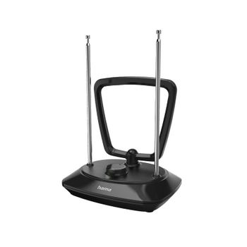 Antena de televisión Hama Classic Interior 35 dB negro 2 m DVB-T2 DAB+ UKW