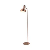 lampara de pie leana lumit 60w metal cobre o19x136 cm