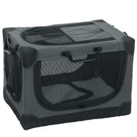 pawhut transportin plegable para perros con cojin funda extraible y lavable de tejido oxford para perros hasta 22kg60x42x43 cm verde militar   aosom espana