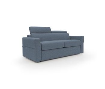 Avalon sofá cama con colchón de 18 cm de altura en tejido impermeable 180 cm (120x197 cm) azul